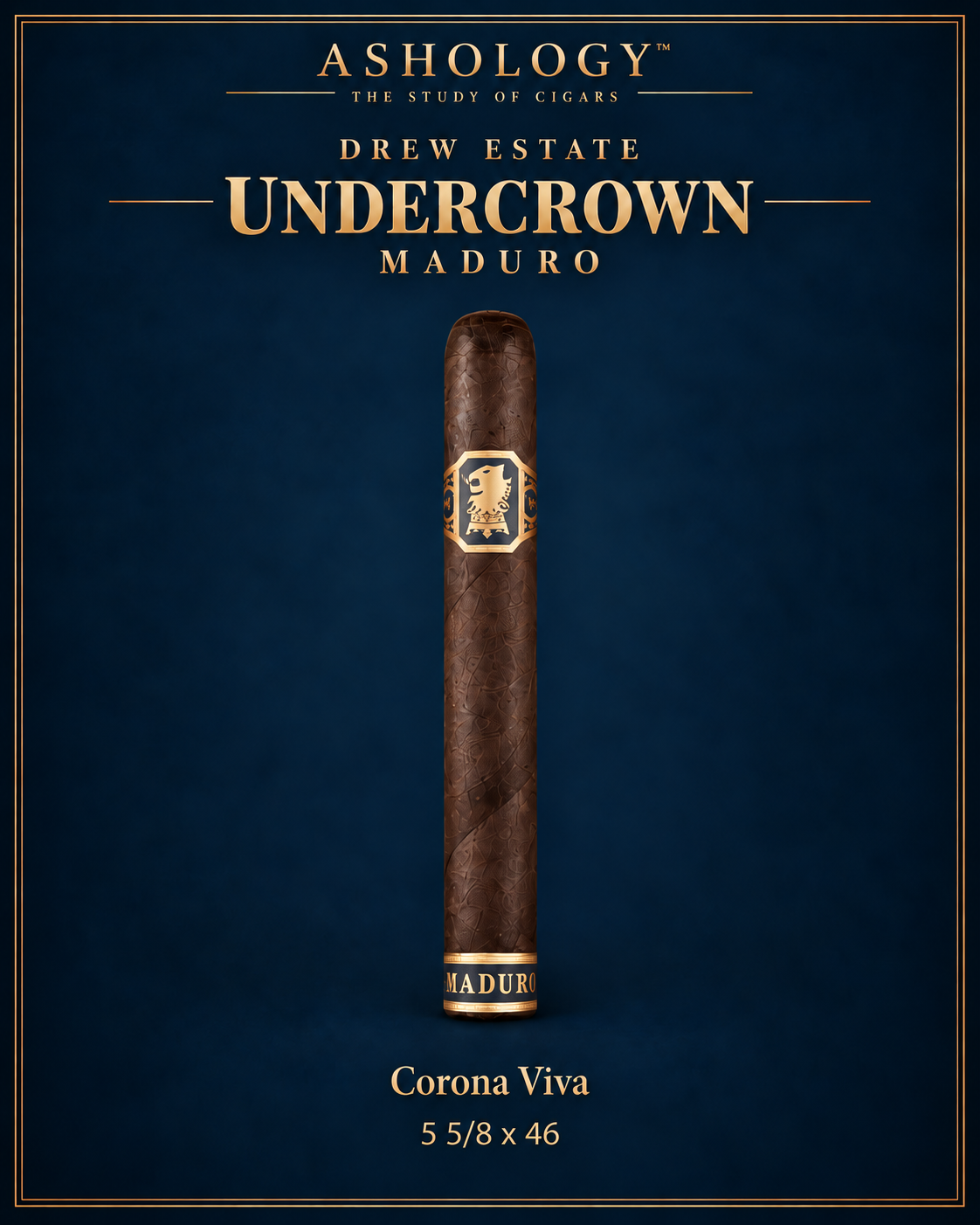 Undercrown Maduro Corona Viva cigar by Drew Estate