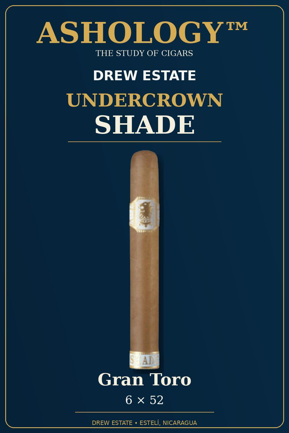 Undercrown Shade Gordito cigar by Drew Estate