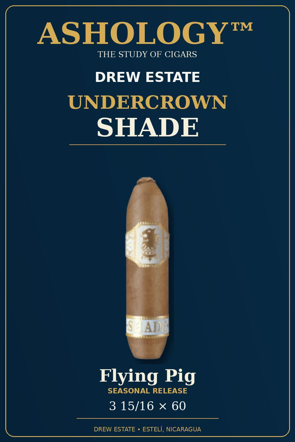 Undercrown Shade Coronets cigar by Drew Estate