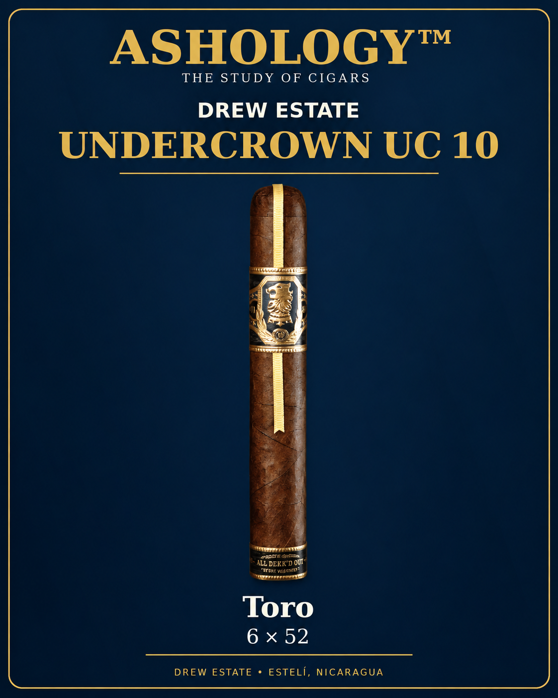 Undercrown UC 10 Toro cigar by Drew Estate
