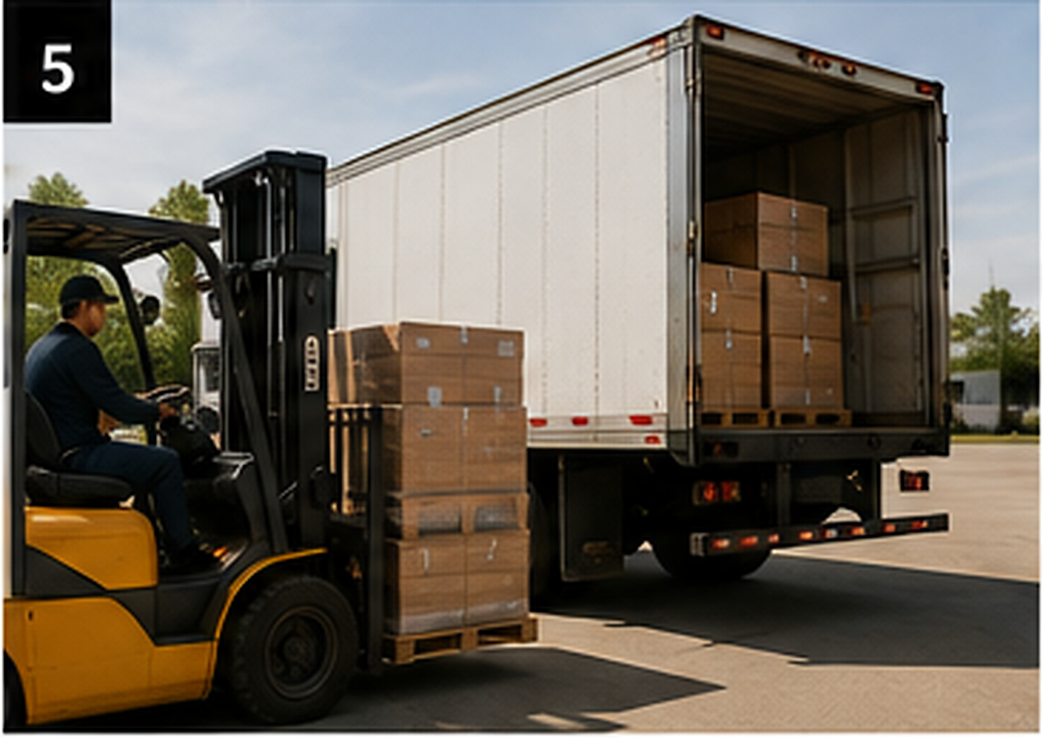 Cigar inventory being loaded for delivery, representing the manufacturer-distributor-retailer supply chain.