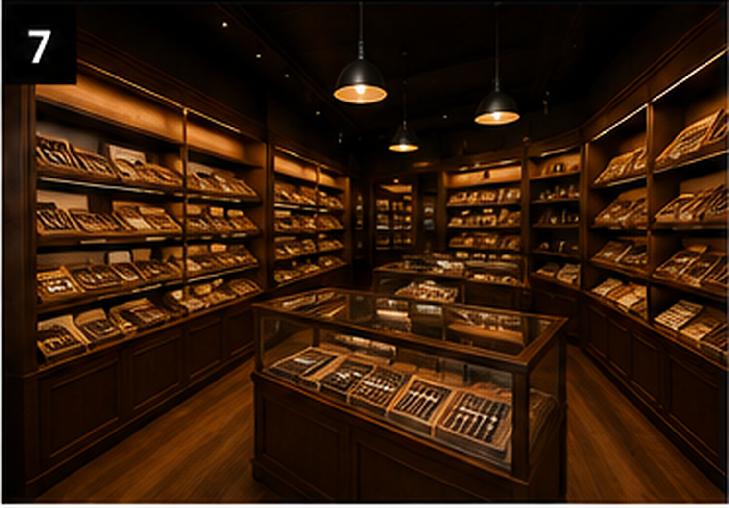 Premium cigar shop interior representing a long-term retailer relationship.