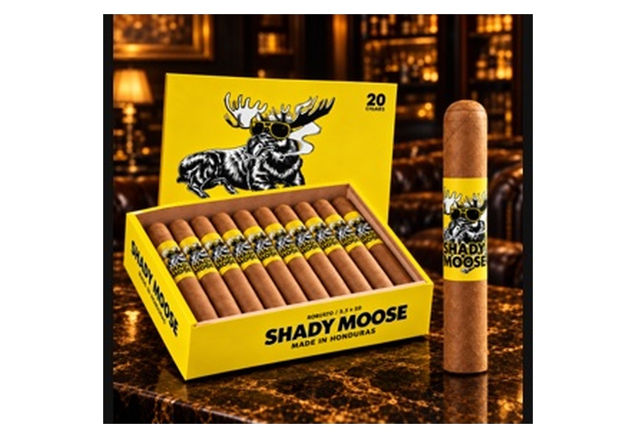 Shady Moose Robusto cigar and packaging